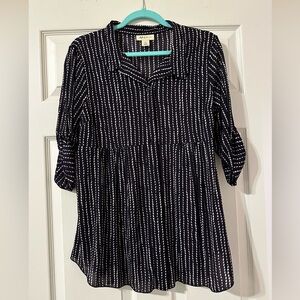 Style & Co. quarter sleeve, button down blouse